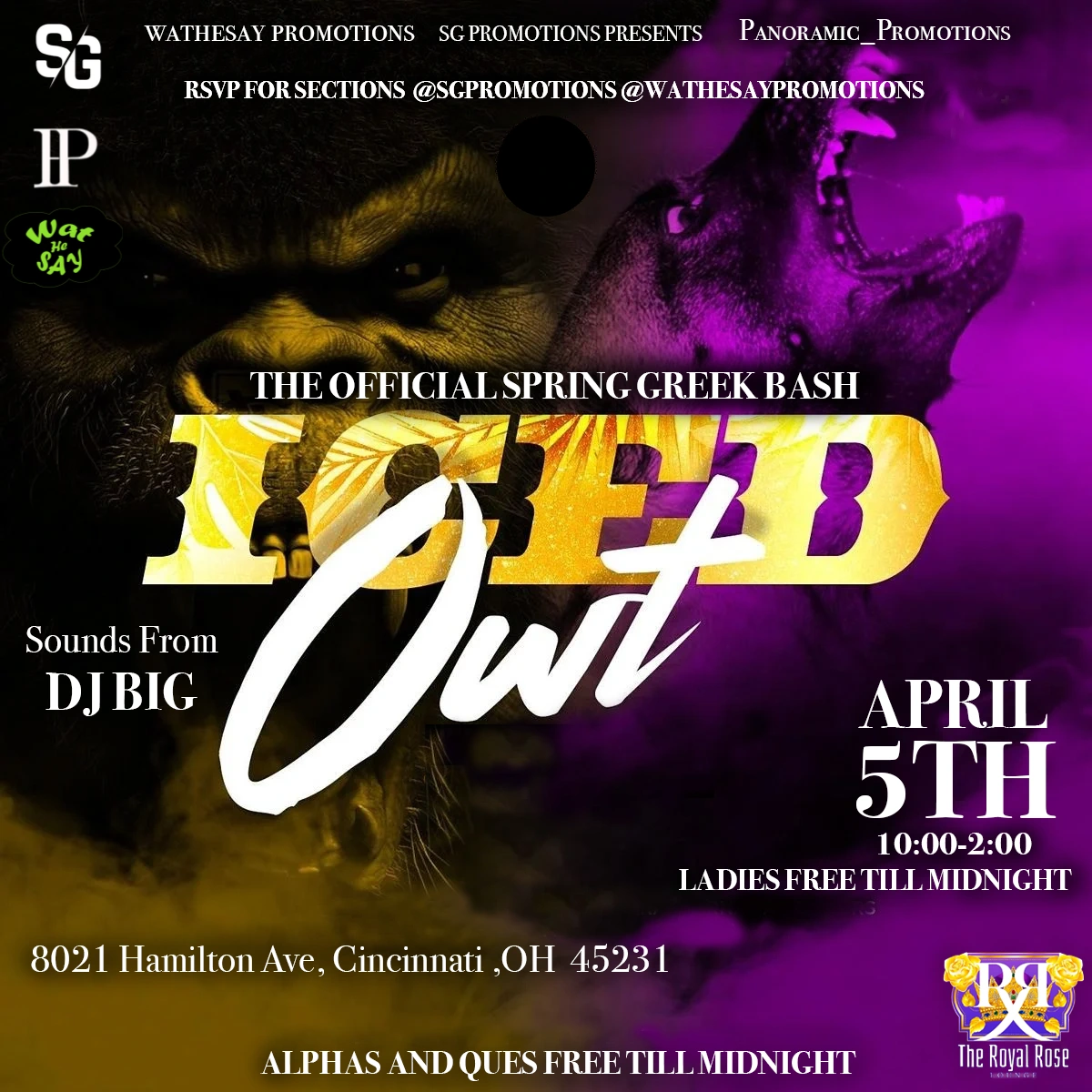 Iced Out · Spring Greek Bash campaign creative · Cincinnati, Ohio