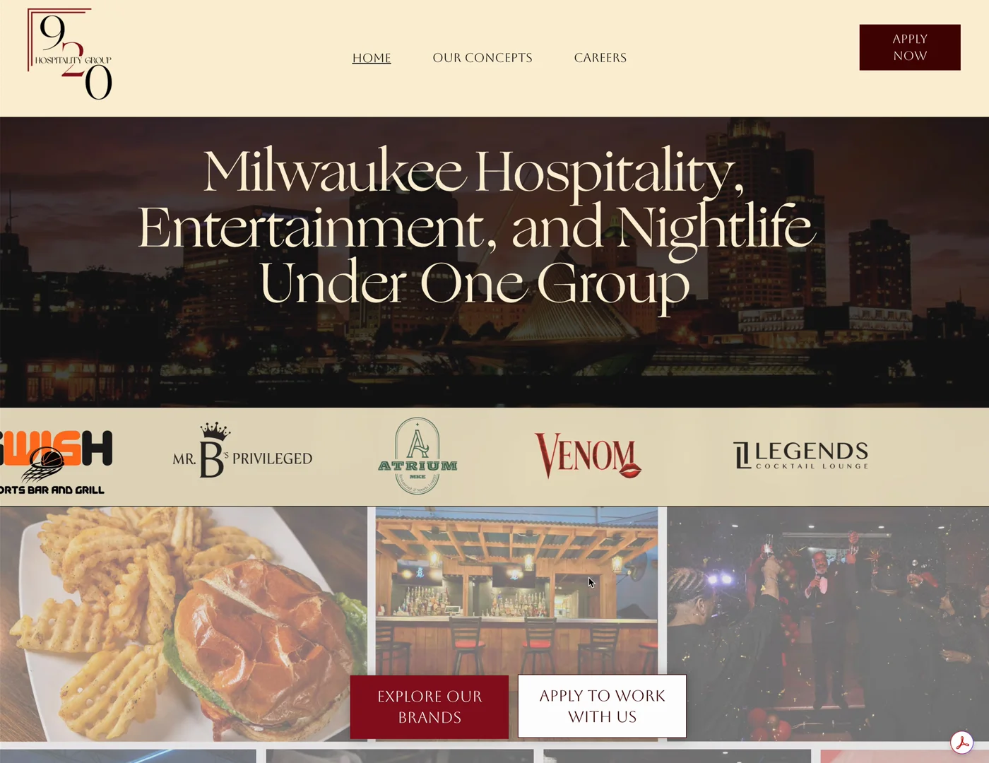920 Hospitality Group walkthrough poster